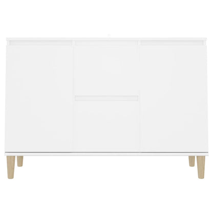 Credenza Bianca 101x35x70 cm in Legno Multistrato