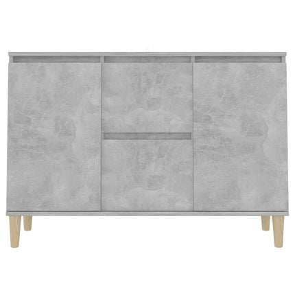 Credenza Grigio Cemento 101x35x70 cm in Legno Multistrato