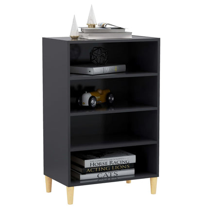 Credenza Grigia 57x35x90 cm in Legno Multistrato