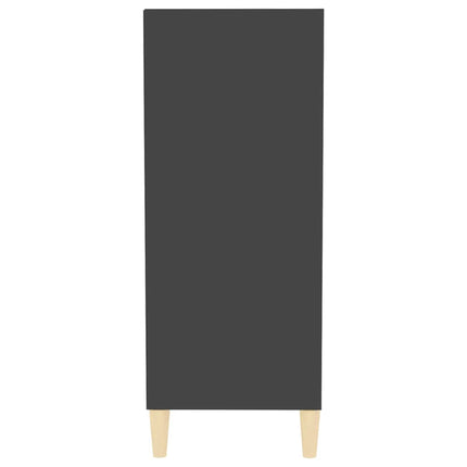 Credenza Grigia 57x35x90 cm in Legno Multistrato