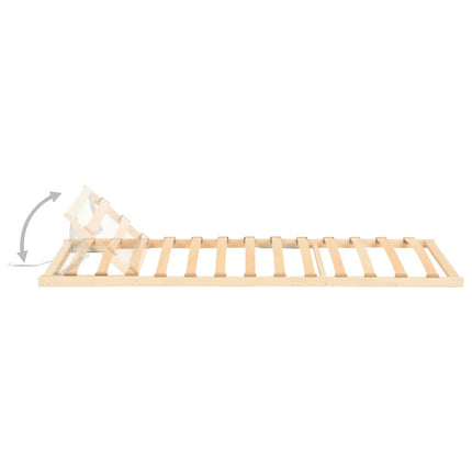 Rete a Doghe con 13 Doghe Testata Regolabile 80x200 cm