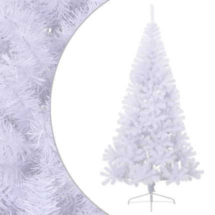 Albero di Natale Artificiale MetÃ  con Supporto Bianco 240cm PVC