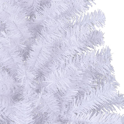 Albero di Natale Artificiale MetÃ  con Supporto Bianco 240cm PVC