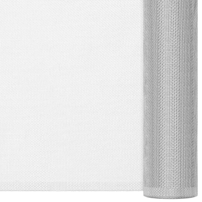 Zanzariera in Alluminio 112x2000 cm Argento