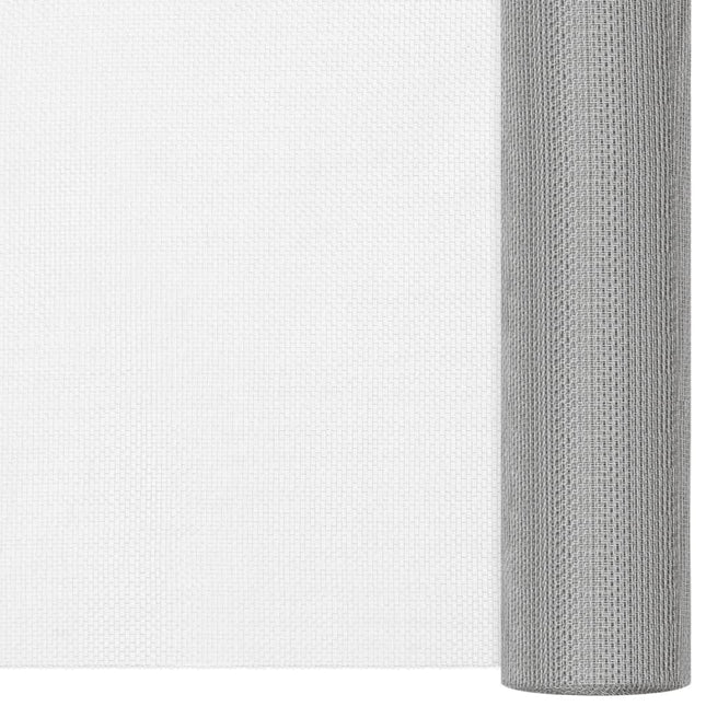 Recinzione in Rete in Acciaio Inossidabile 60x500 cm Argento