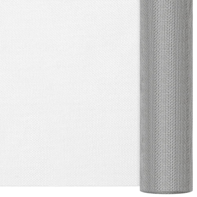 Recinzione in Rete in Acciaio Inossidabile 80x500 cm Argento