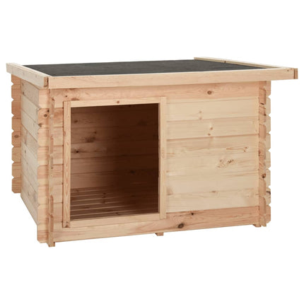 Cuccia per Cani 100x80x100 cm in Legno Massello di Pino 14 mm