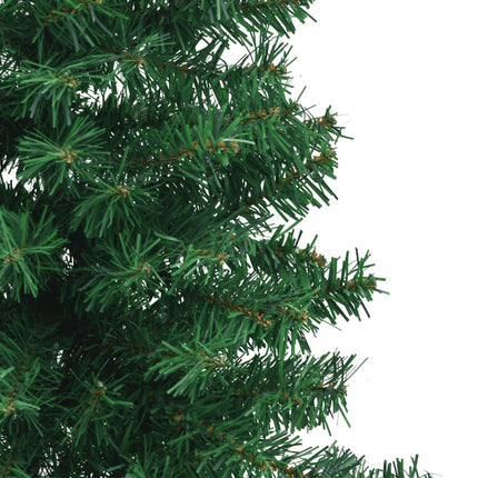 Albero di Natale Artificiale ad Angolo con Supporto Verde 150 cm PVC