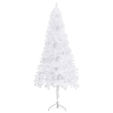 Albero di Natale Artificiale ad Angolo Bianco 210 cm PVC