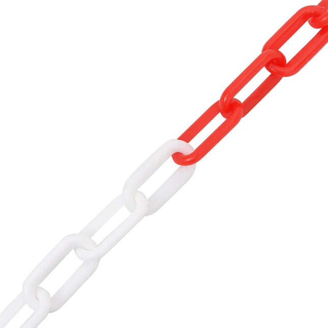 Catena Segnaletica Rossa e Bianca 30 m ÃƒËœ4 mm in Plastica