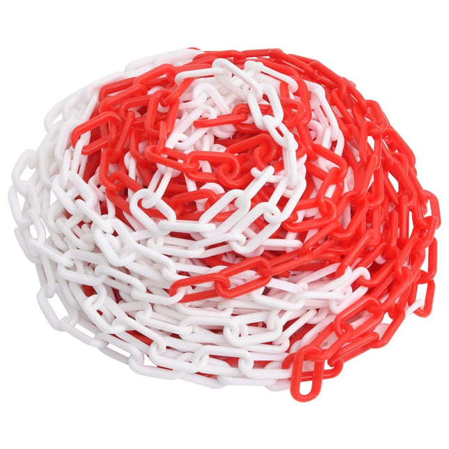 Catena Segnaletica Rossa e Bianca 100 m ÃƒËœ8 mm in Plastica