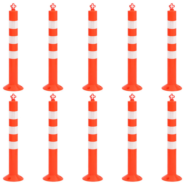 Dissuasori Traffico con Catena 10 pz 75 cm in PE