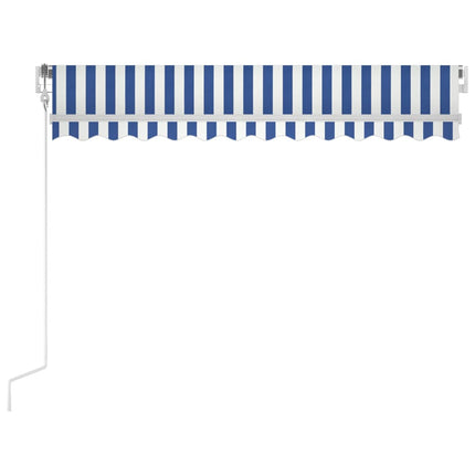 Tenda da Sole Retrattile Automatica 300x250 cm Blu e Bianca