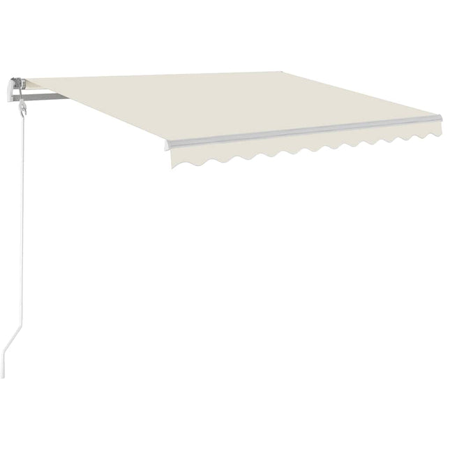 Tenda Automatica con Sensore Vento e LED 300x250 cm Crema