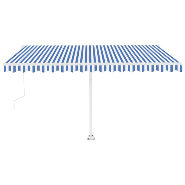 Tenda Retrattile Automatica con Palo 450x300 cm Arancio Marrone