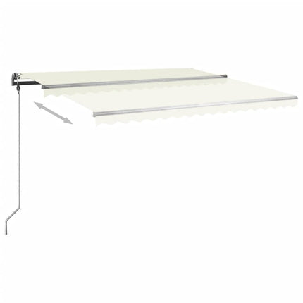 Tenda da Sole Manuale Autoportante 400x350 cm Crema