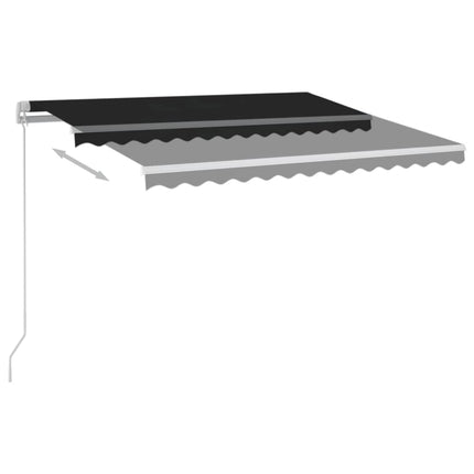 Tenda Automatica con Sensore Vento e LED 3x2,5 m Antracite