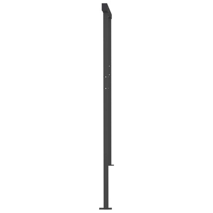 Tenda Sole Retrattile Manuale Pali 4,5x3,5 m Arancione Marrone