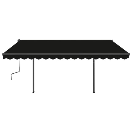 Tenda Automatica con Sensore Vento e LED 5x3,5 m Antracite