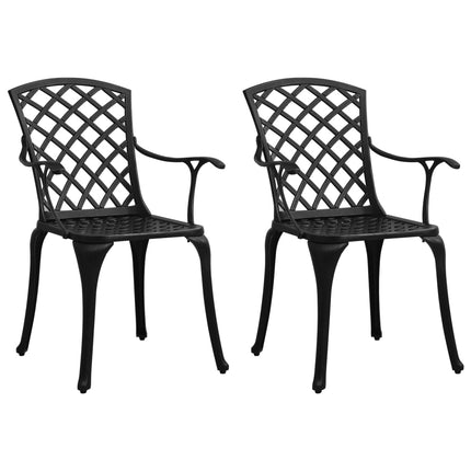 Set da Bistrot 3 pz in Alluminio Pressofuso Nero