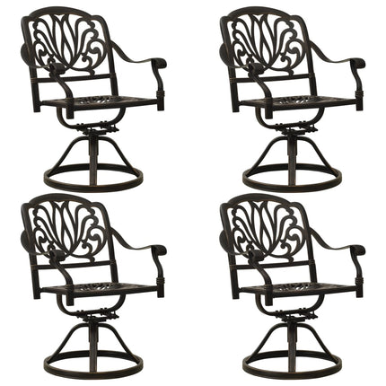 Set da Bistrot 5 pz in Alluminio Pressofuso Bronzo
