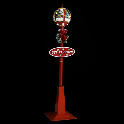 Lampione Natalizio con Babbo Natale 175 cm LED