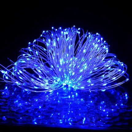 Filo di Micro Luci Fatate Sferiche 40m 400 LED Blu 8 Funzioni