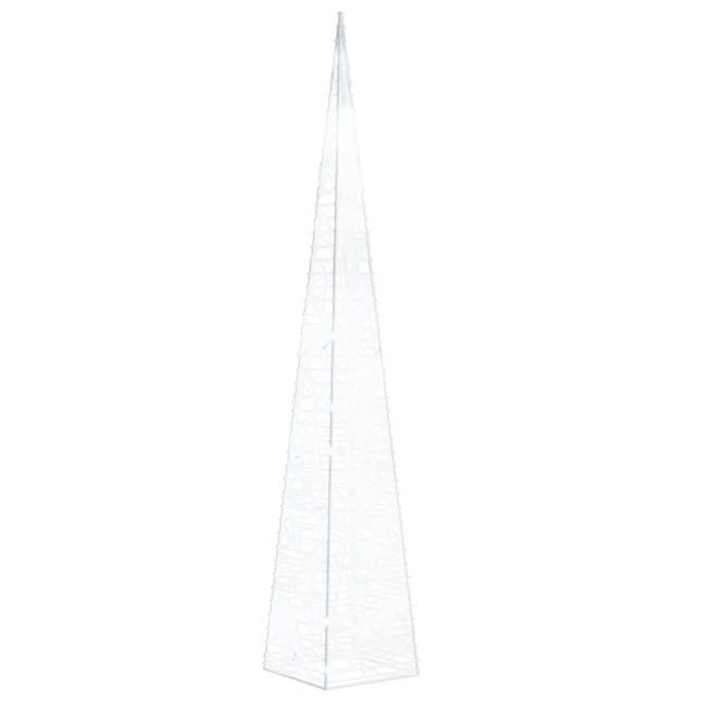 Cono di Luce LED Acrilico Decorativo Bianco Freddo 60 cm