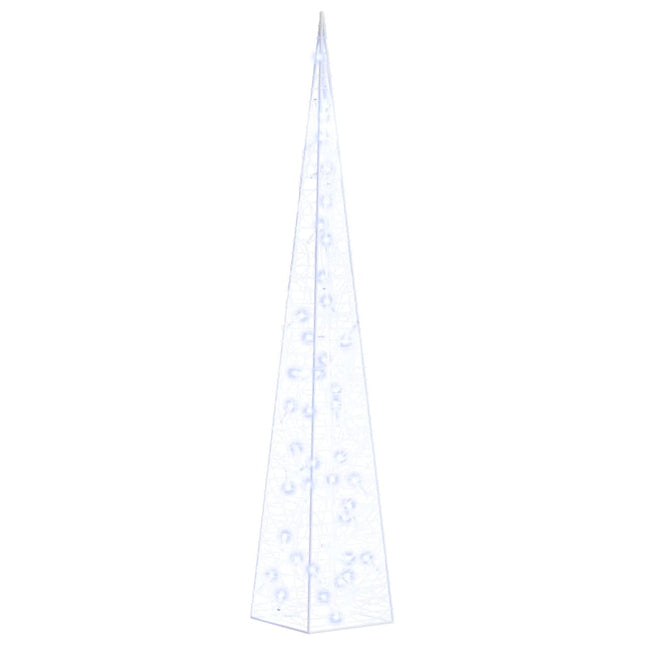 Cono di Luce LED Decorativo Acrilico Blu 90 cm
