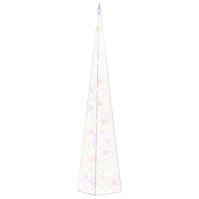 Cono di Luce LED Decorativo Acrilico Multicolore 90 cm