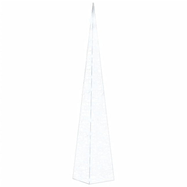 Cono Luce LED Decorativo Acrilico Bianco Freddo 120 cm