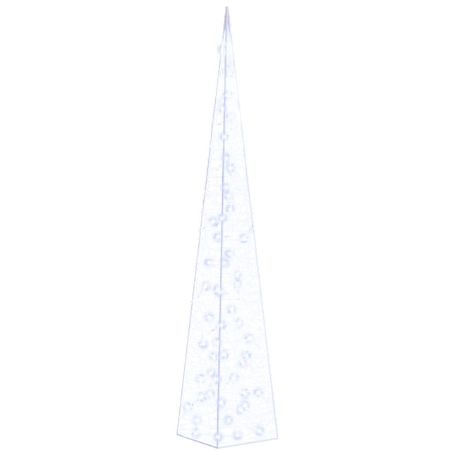 Cono di Luce LED Decorativo Acrilico Blu 120 cm