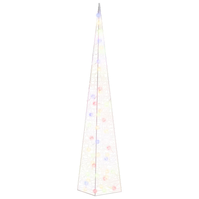 Cono di Luce LED Decorativo Acrilico Multicolore 120 cm