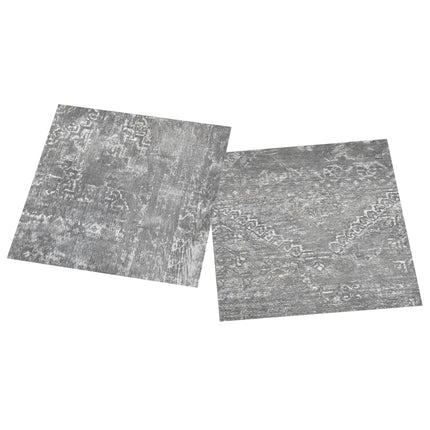 Listoni Pavimenti Adesivi 20 pz 1,86 mÂ² Grigio Cemento in PVC