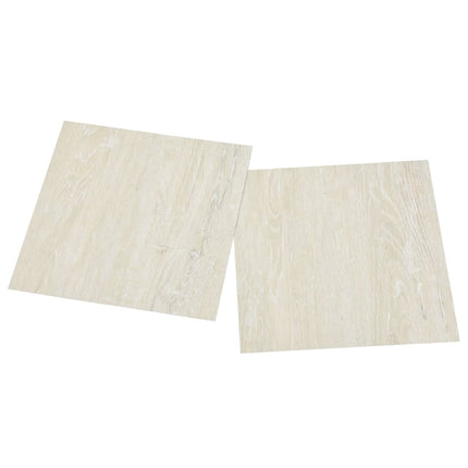 Listoni per Pavimenti Autoadesivi 20 pz in PVC 1,86 mÂ² Crema