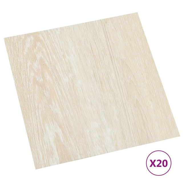 Listoni per Pavimenti Autoadesivi 20 pz in PVC 1,86 m² Beige