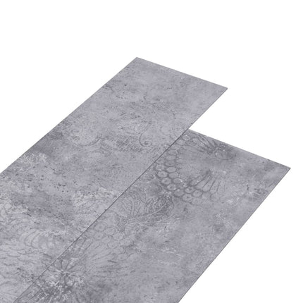 Listoni Pavimento Autoadesivi PVC 5,21mÂ² 2mm Grigio Cemento