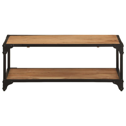 Tavolino da Salotto 90x45x35 cm in Legno Massello di Acacia
