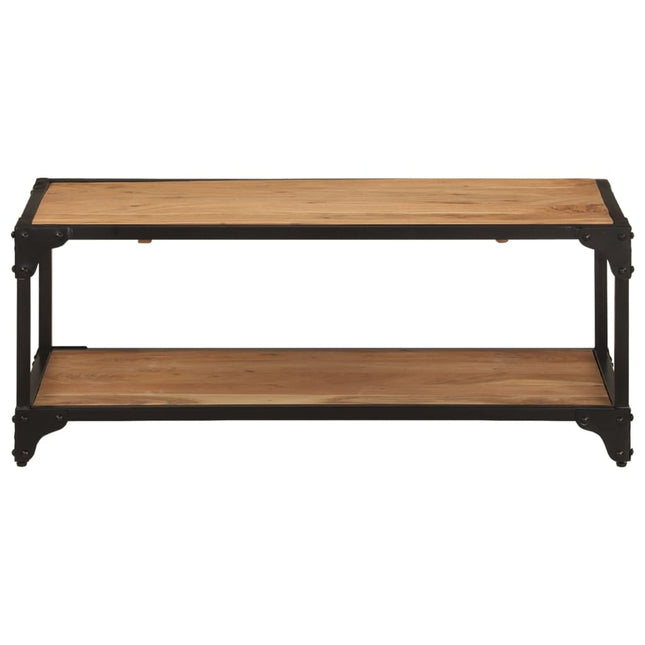 Tavolino da Salotto 90x45x35 cm in Legno Massello di Acacia