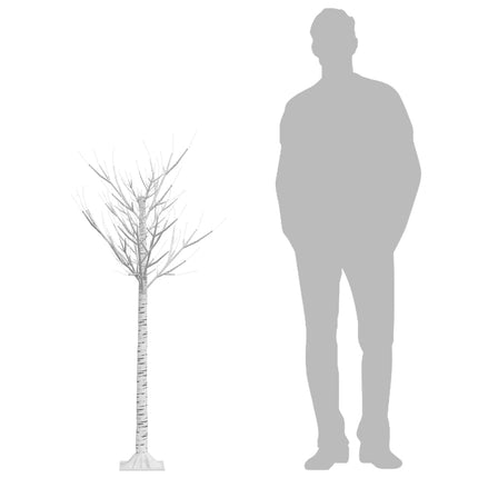 Albero Natale 140 LED 1,5 m Salice Blu Interno Esterno