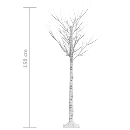 Albero Natale 140 LED 1,5 m Salice Colorato Interno Esterno