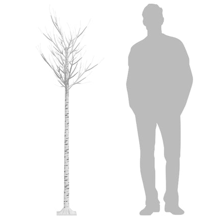 Albero Natale 200 LED 2,2 m Salice Colorato Interno Esterno