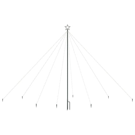 Luci per Albero di Natale Interni Esterni 576 LED Blu 3,6 m