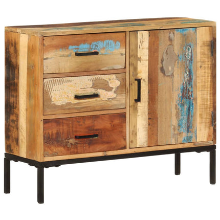 Credenza 88x30x73 cm in Legno Massello di Recupero