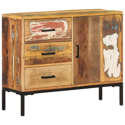 Credenza 88x30x73 cm in Legno Massello di Recupero