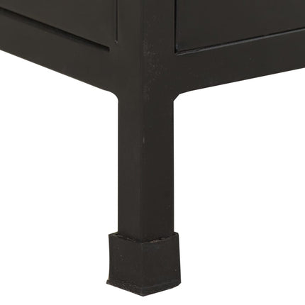 Credenza con 3 Cassetti e 4 Ante in Massello di Mango Grezzo