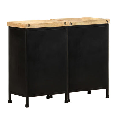 Credenza con 6 Cassetti in Legno di Mango Grezzo