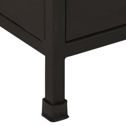 Credenza con 6 Cassetti in Legno di Mango Grezzo
