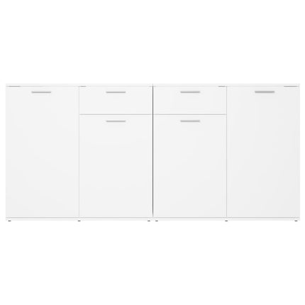 Credenza Bianca 160x36x75 cm in Legno Multistrato