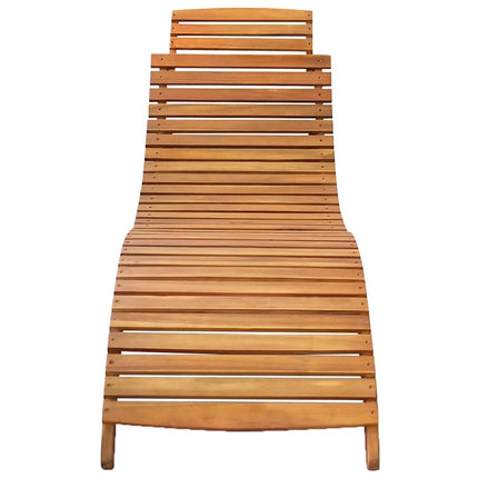 Lettini Prendisole 2 pz con Cuscini in Legno Massello d'Acacia